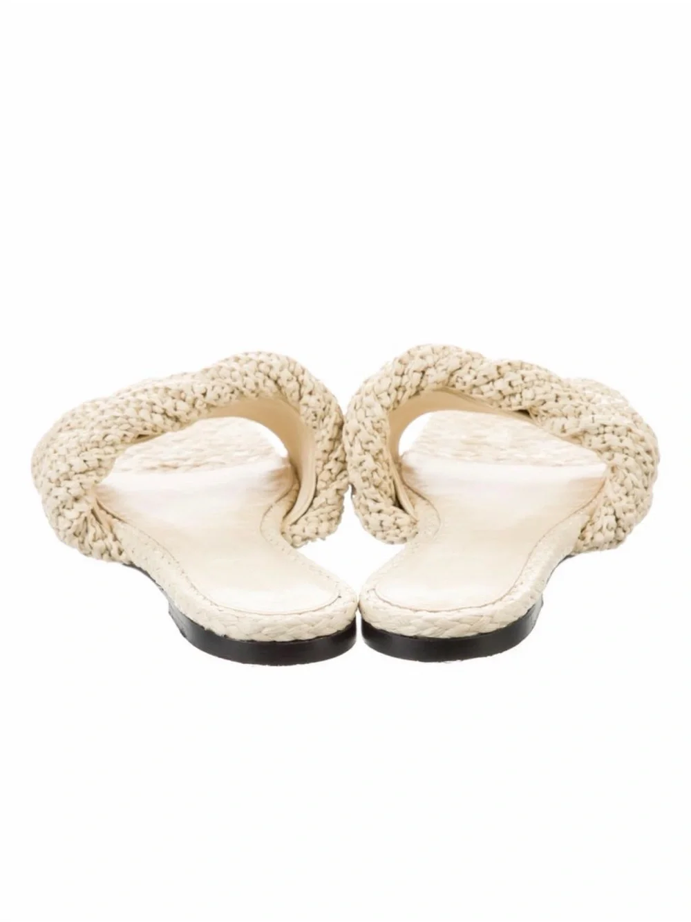 Bottega Veneta Lido Flat Sandal in Cream 39.5